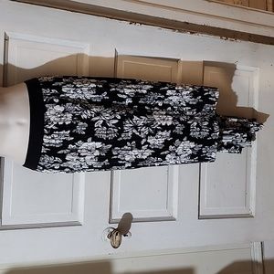 Piphany Floral High Low Skirt 3X